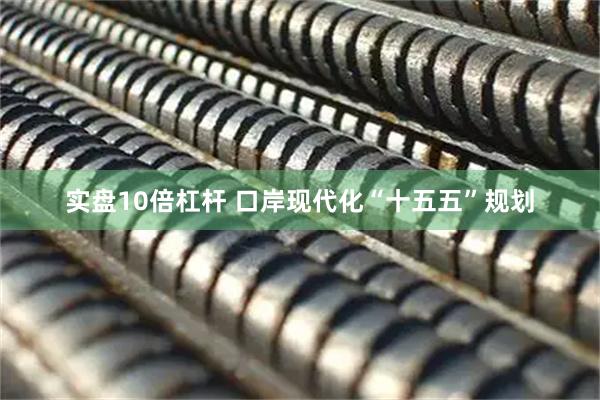 实盘10倍杠杆 口岸现代化“十五五”规划